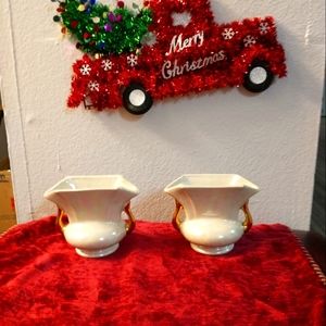 Vintage Pearl China Bud Vases